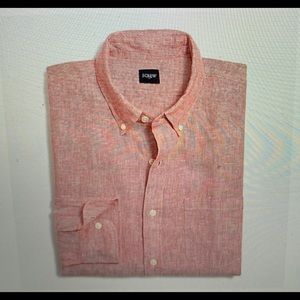 Slim linen-cotton shirt